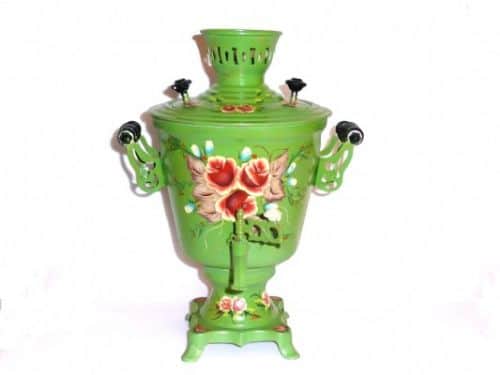 סמובר בצבע ירוק בהיר