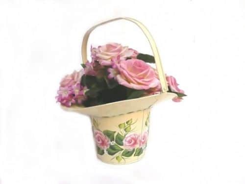 סלסלה לפרחים או לעציץ