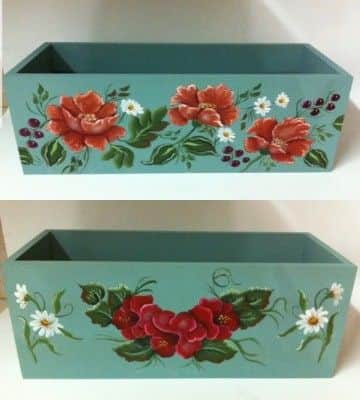 אדנית-ציור על עץ