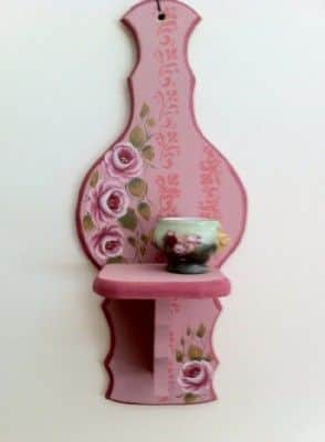 מתלה דקורטיבי-ציור על עץ