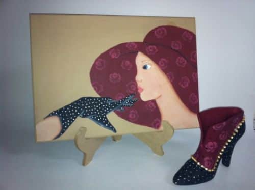 תמונה-ציור על עץ