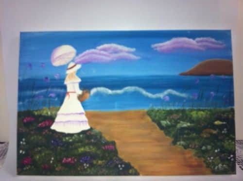 טיול בטבע-ציור על קנבס