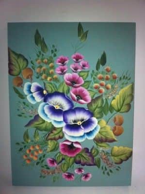 אמנון ותמר-ציור על עץ