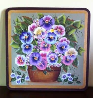 אמנון ותמר-ציור על עץ