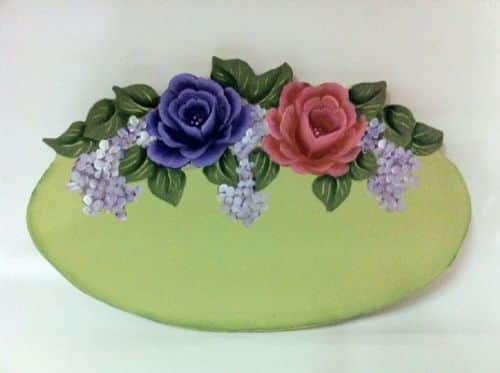 שלט כניסה וורדים-דוגמה