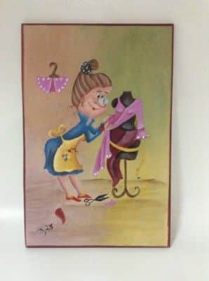 דרושה תופרת-ציור על עץ